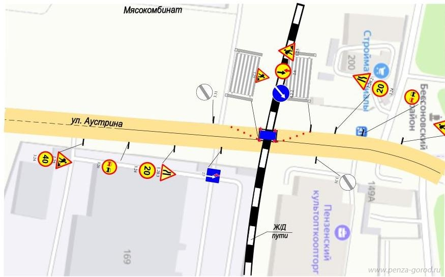 В Пензе после многочисленных жалоб на пробки отремонтируют переезд