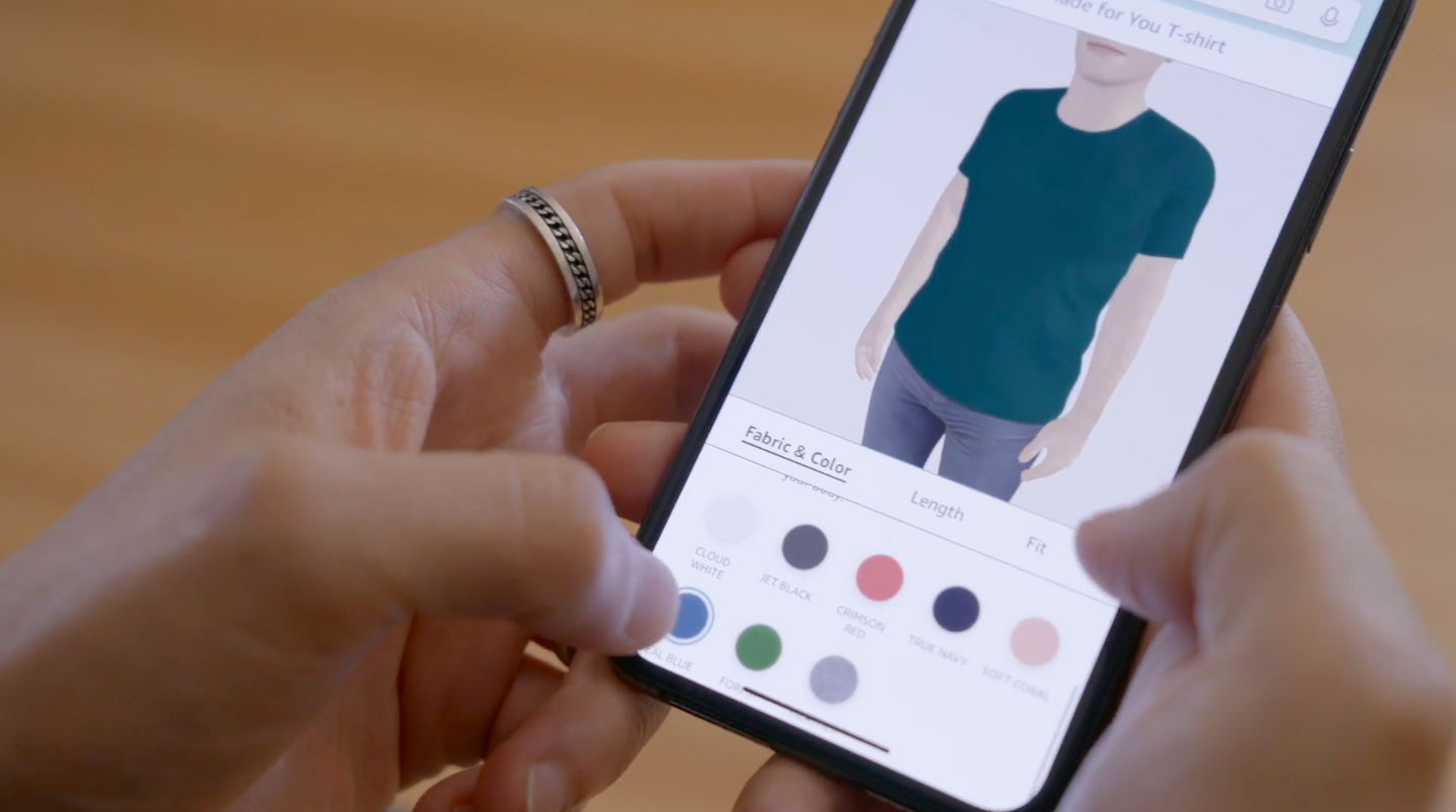 Amazon запустил сервис создания футболок на заказ с помощью технологии моделирования тела