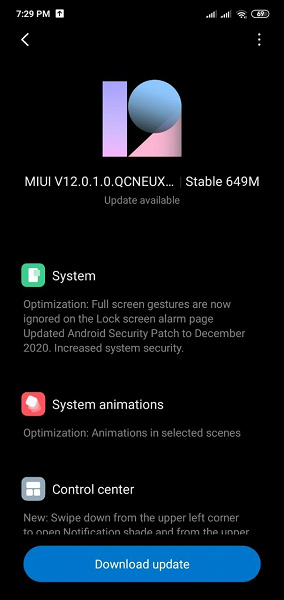 Состоялся релиз MIUI 12 для российских Redmi 8