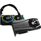 Видеокарта EVGA GeForce RTX 3090 FTW3 Ultra Hybrid Gaming (24 ГБ): громоздкая и весьма шумная СО с внешним радиатором, колоссальный лимит по потреблению в 500 Вт